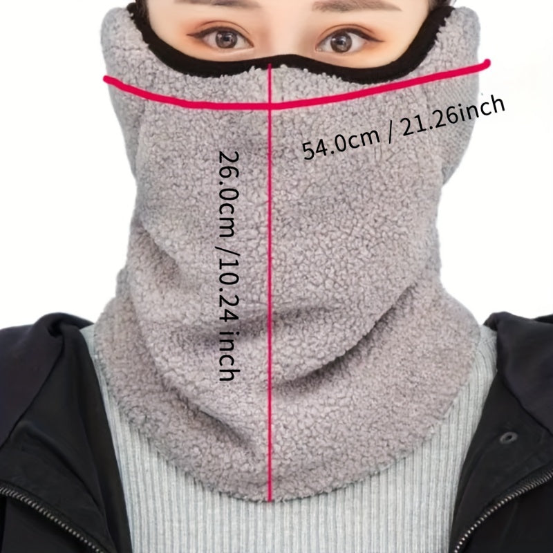 Winter Windproof Velvet Thermal Mask Female Neck Ear Protection
