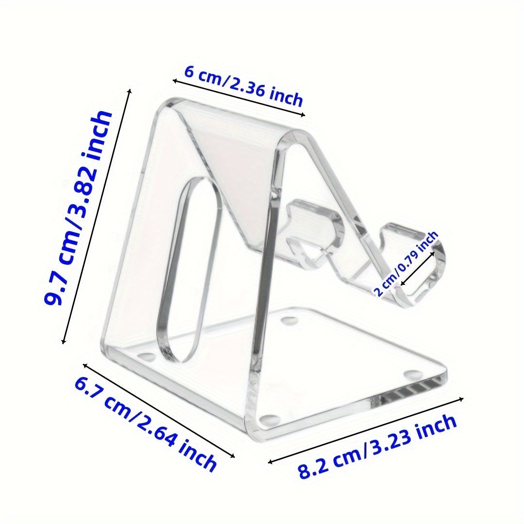 Acrylic Phone Holder Transparent Phone Holder for All Smartphones