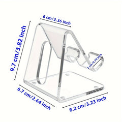 Acrylic Phone Holder Transparent Phone Holder for All Smartphones