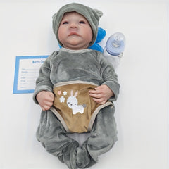 1pc 45 Gray Suit Dress Reborn Doll Birthday Gift Christmas Gift