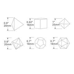 7pcs Set Yellow Duck Board Game Dice Set Polyhedral Table Game Dice