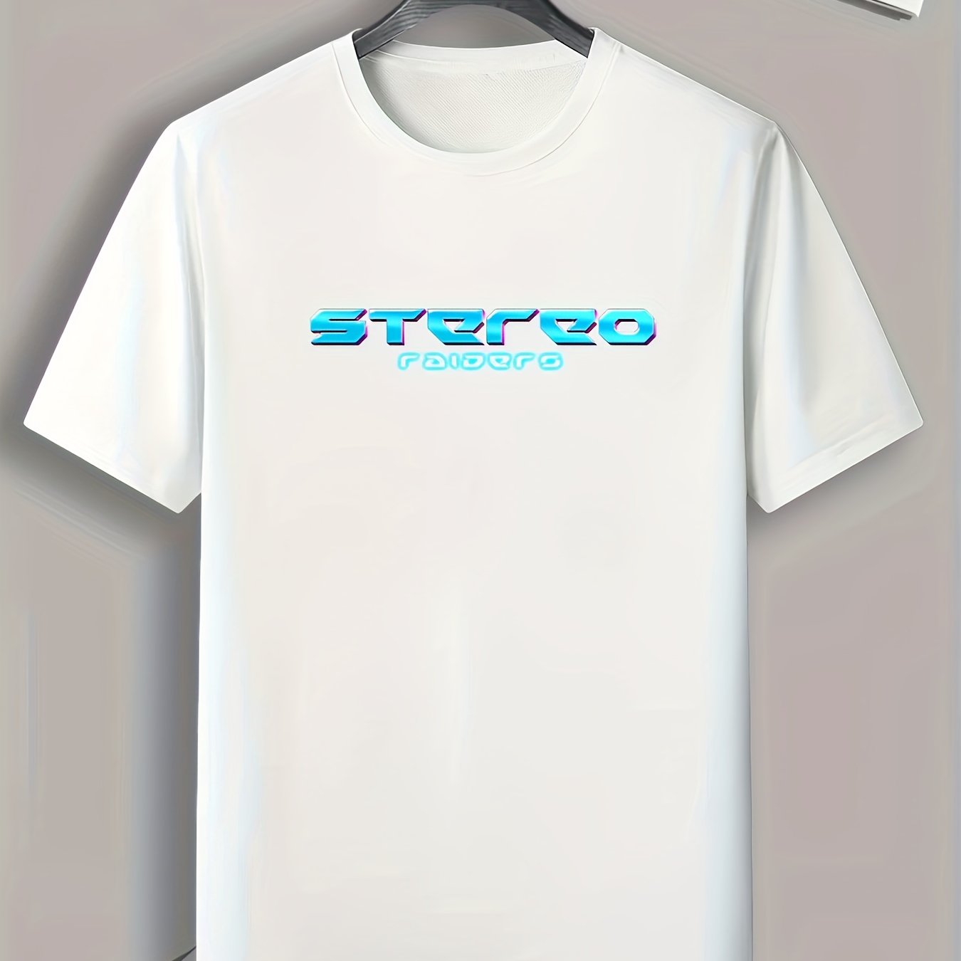 Letter Pattern Print Men's Sports T-shirt