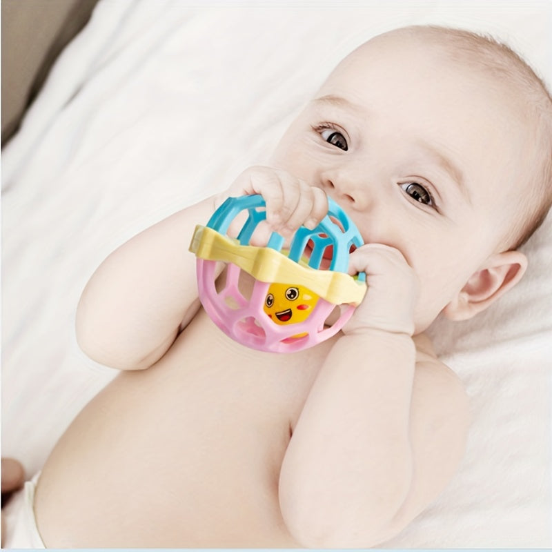 Baby Educational Toys Handgrap Ringing Bell Soft Rubber Hand Grab Ball Set