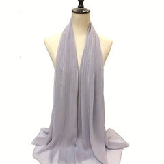 Solid Scarf Hijab Shawl Windproof Head Wraps Women's Turban