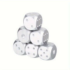 5pcs Aluminum Alloy Metal Dice Set Poker Party Games