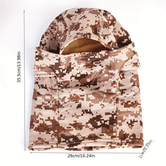 Camouflage Full Face Balaclava Fleece Mask for Outdoor Sports
