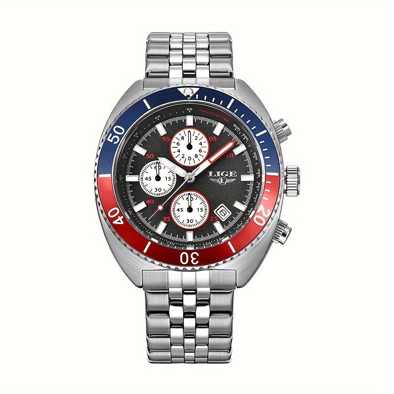 Women's Stainless Steel Sport Chronograph Quartz Watch
