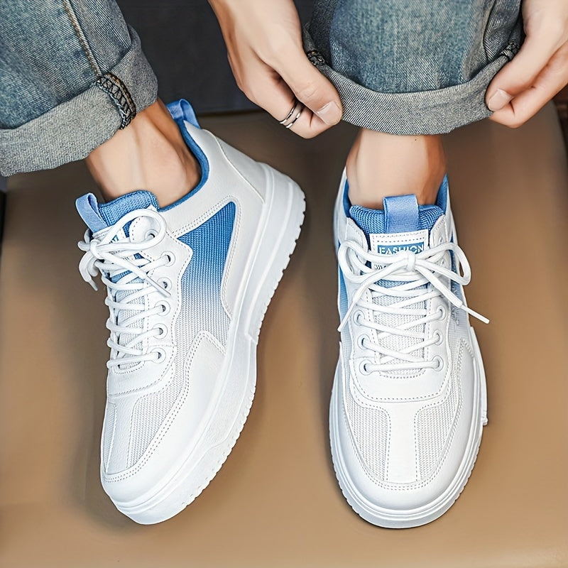 Men's Gradient Lace-up Sneakers Skate Shoes