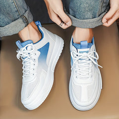 Men's Gradient Lace-up Sneakers Skate Shoes