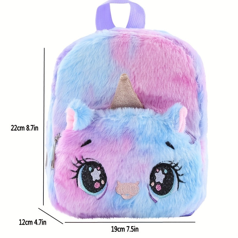 Unicorn Plush Small Schoolbag Girl Casual Backpack