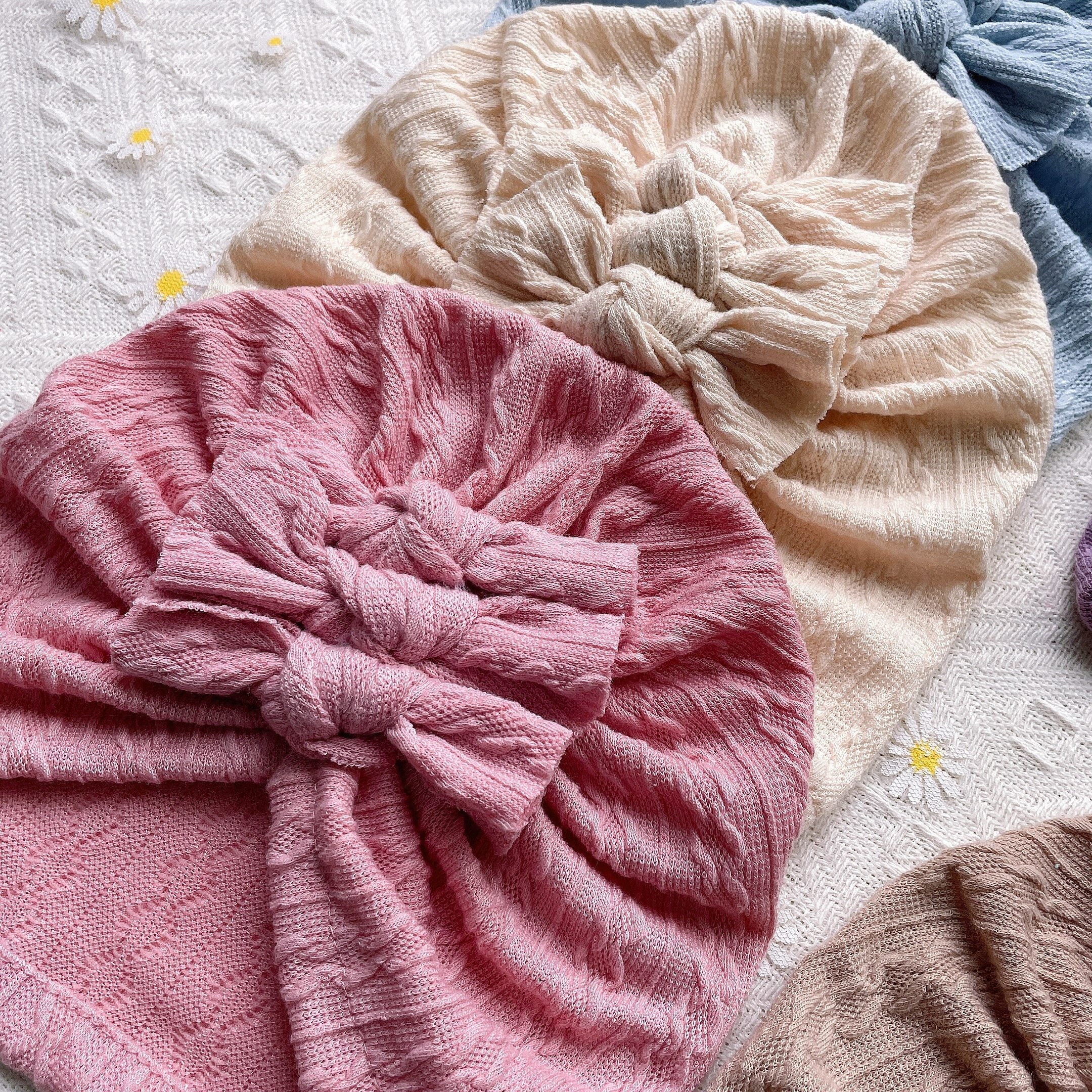 5pcs Cute Bow Hats for Newborns - Boys and Girls