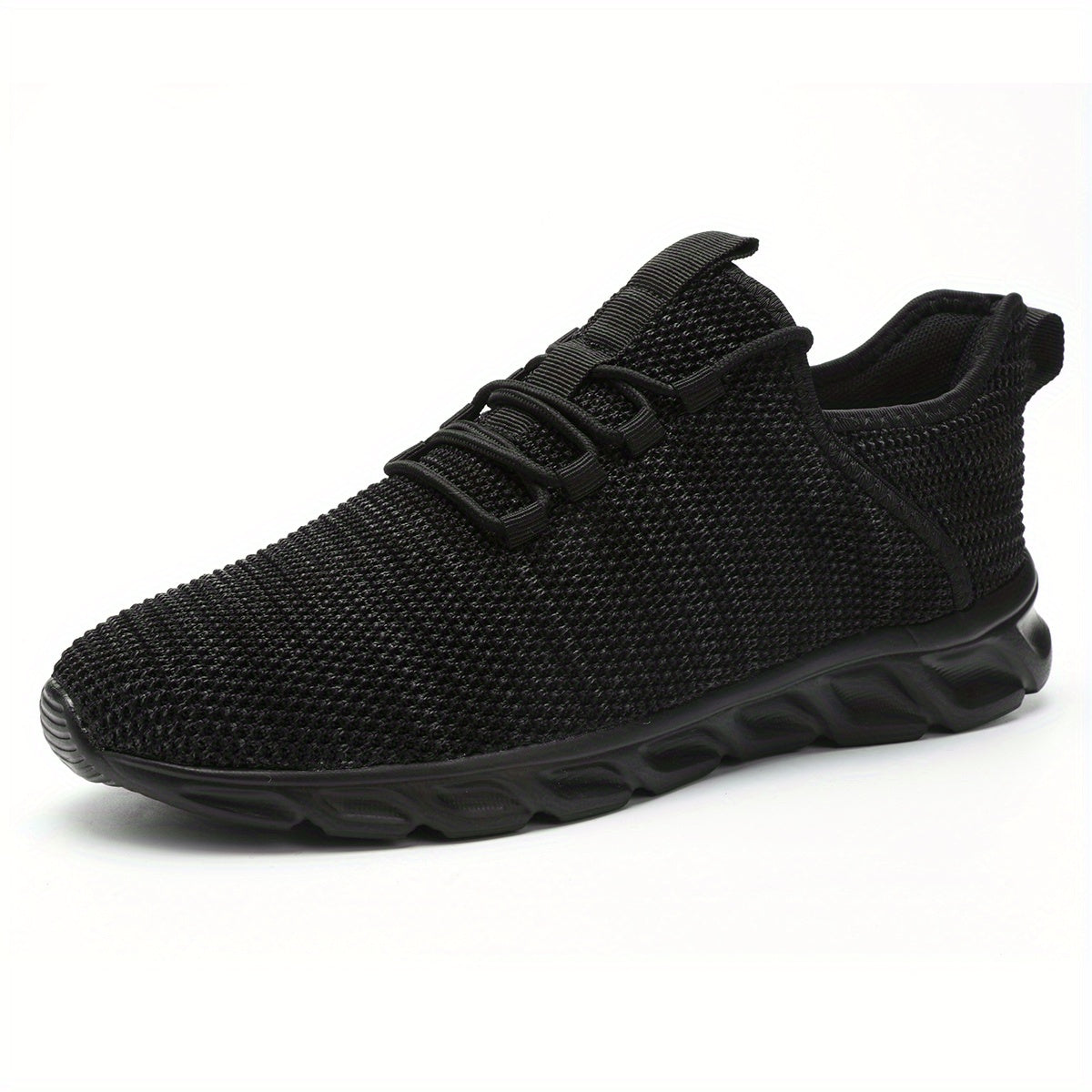 Men's Knit Sneakers Lace Up Breathable