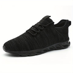 Men's Knit Sneakers Lace Up Breathable