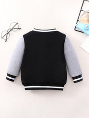 Baby Stand Collar Baseball Jacket Sweatshirt Coat