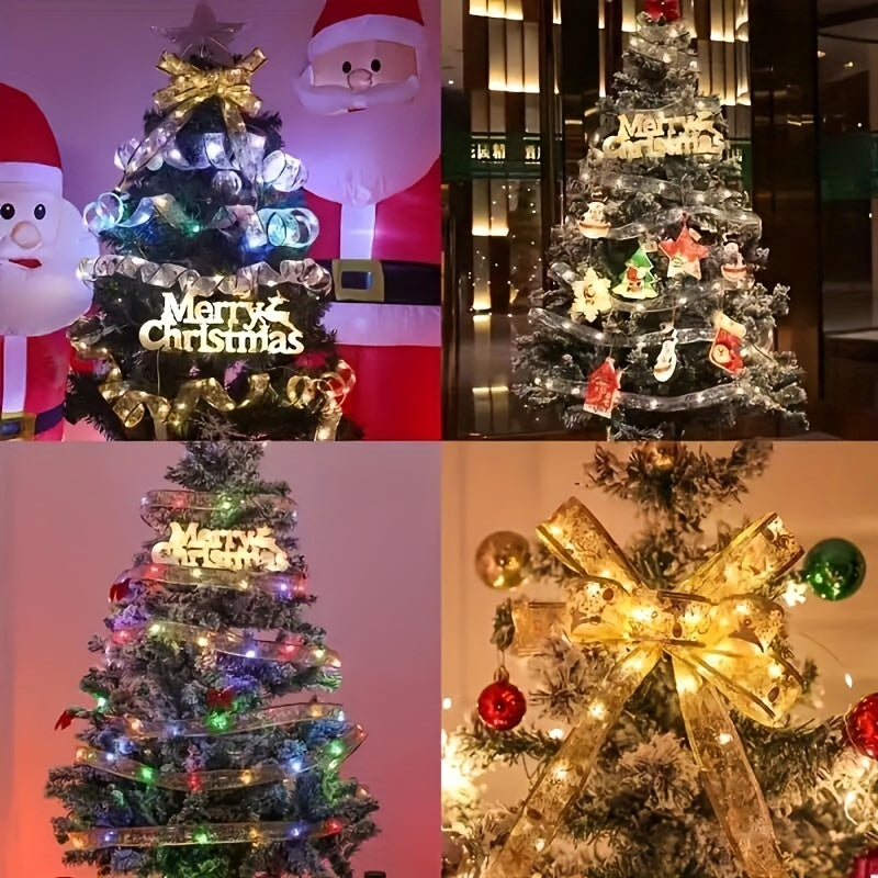 Christmas Tree Decorative Light Ribbon with 30 LED Lamps