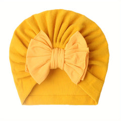 Candy Colored Nylon Bow Baby Hat For All Seasons