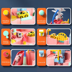 Kids Race Track Girls Toy Car Rescue Adventure Toys For Boys Age 3