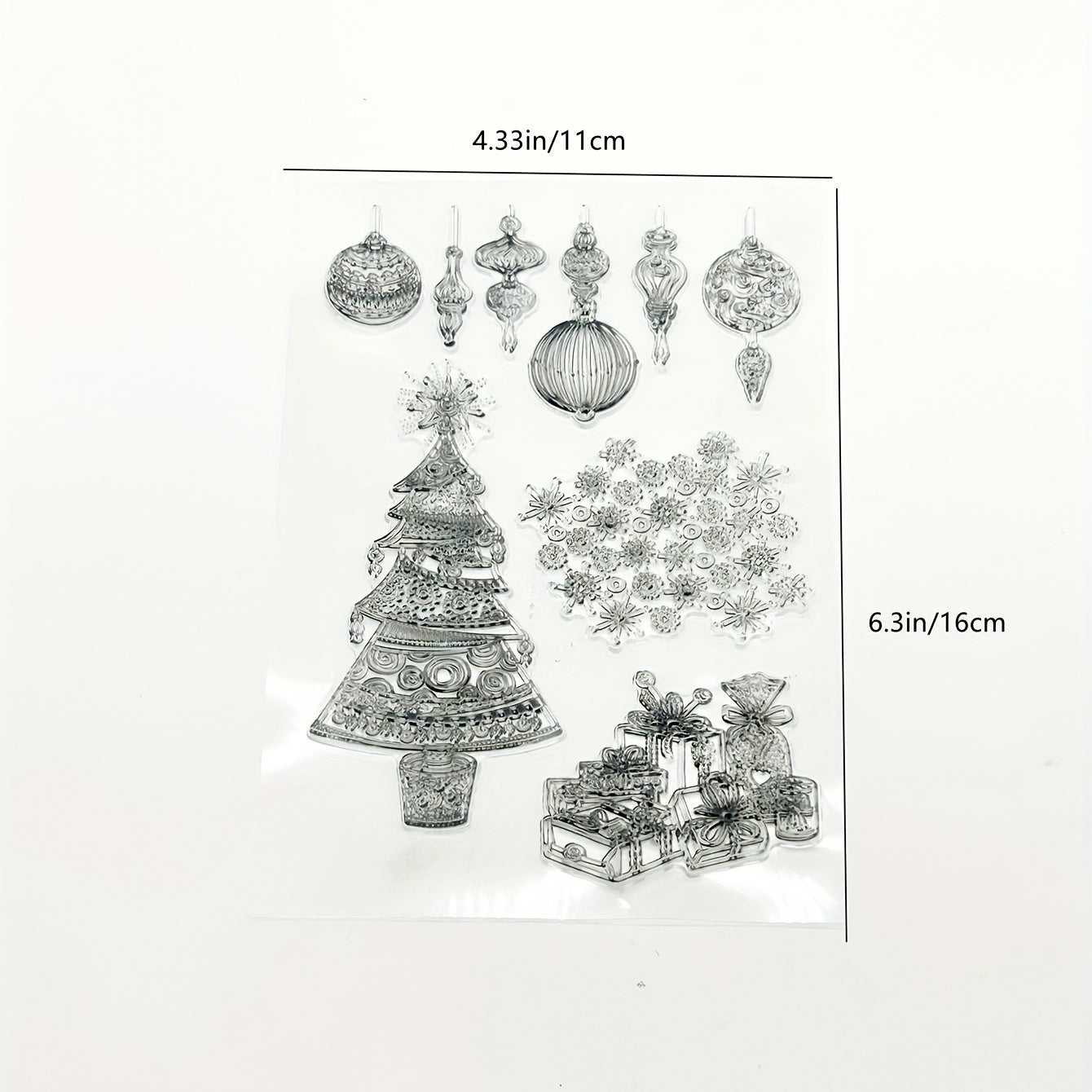 Christmas Tree Stamp Painting Tool Scrapbooking Decoration Silicone