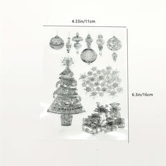 Christmas Tree Stamp Painting Tool Scrapbooking Decoration Silicone