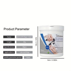 50pcs Pet Oral Health Silicone Fingertip Toothbrush for Dogs and Cats