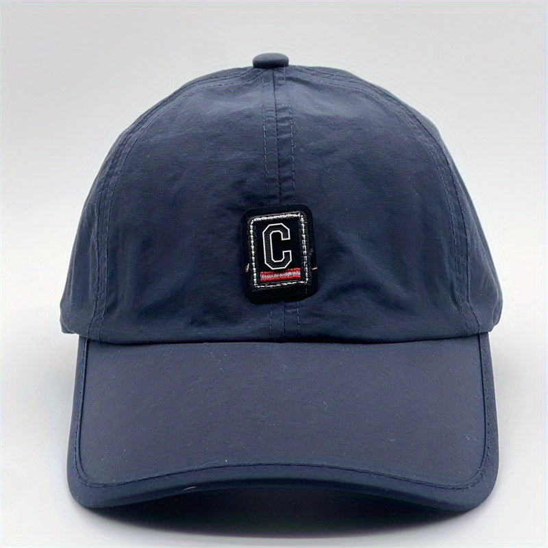 Quick Dry Letter C Embroidery Baseball Cap Sunshade Dad Hat