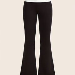 Waist Casual Sports Slim Fit Flare Leg Pants Slim Bell bottom Leggings