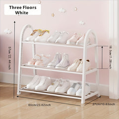 1pc Sturdy Shoe Rack Niche Storage Rack for Bedrooms Corridors Balconies