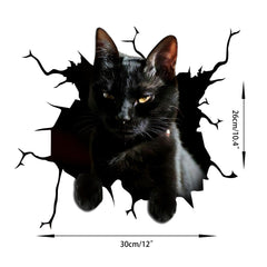 3D Cat Car Sticker Vinyl Waterproof Decal for Car Window Bumper