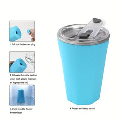 Portable Insulation Cooling Cup Keeps Drinks Cold for Hours