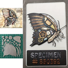 Steampunk Butterfly Metal Cutting Die Stencil for Card Making DIY Scrapbooking
