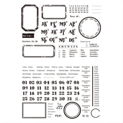 Date Silicone Transparent Stamp for Scrapbooking and Card Making
