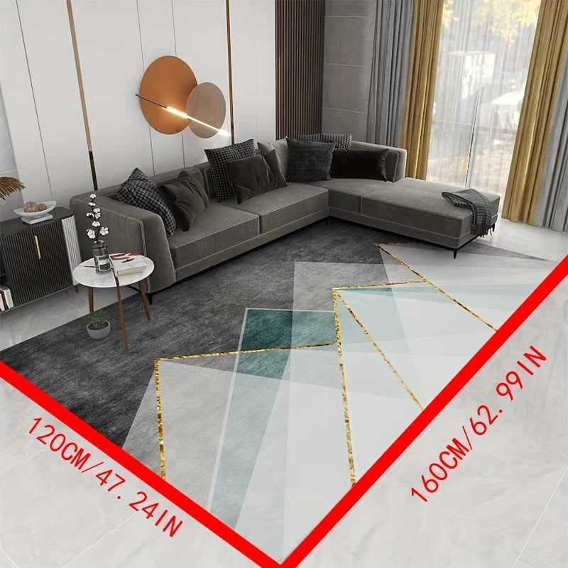 Modern Geometric Non-slip Living Room Carpet