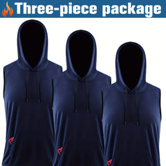 Men's Sleeveless Hooded Tank w/ Moisture Wicking
