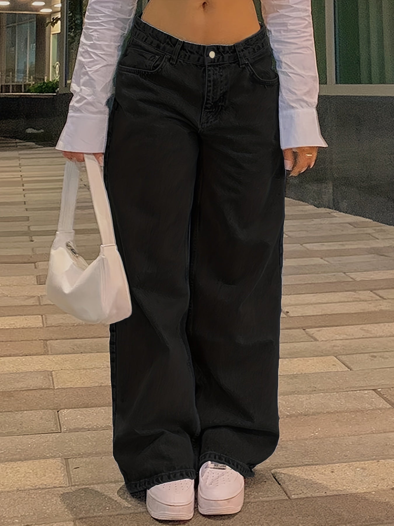Y2K High Waist Baggy Denim Pants