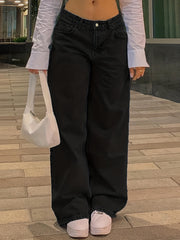 Y2K High Waist Baggy Denim Pants