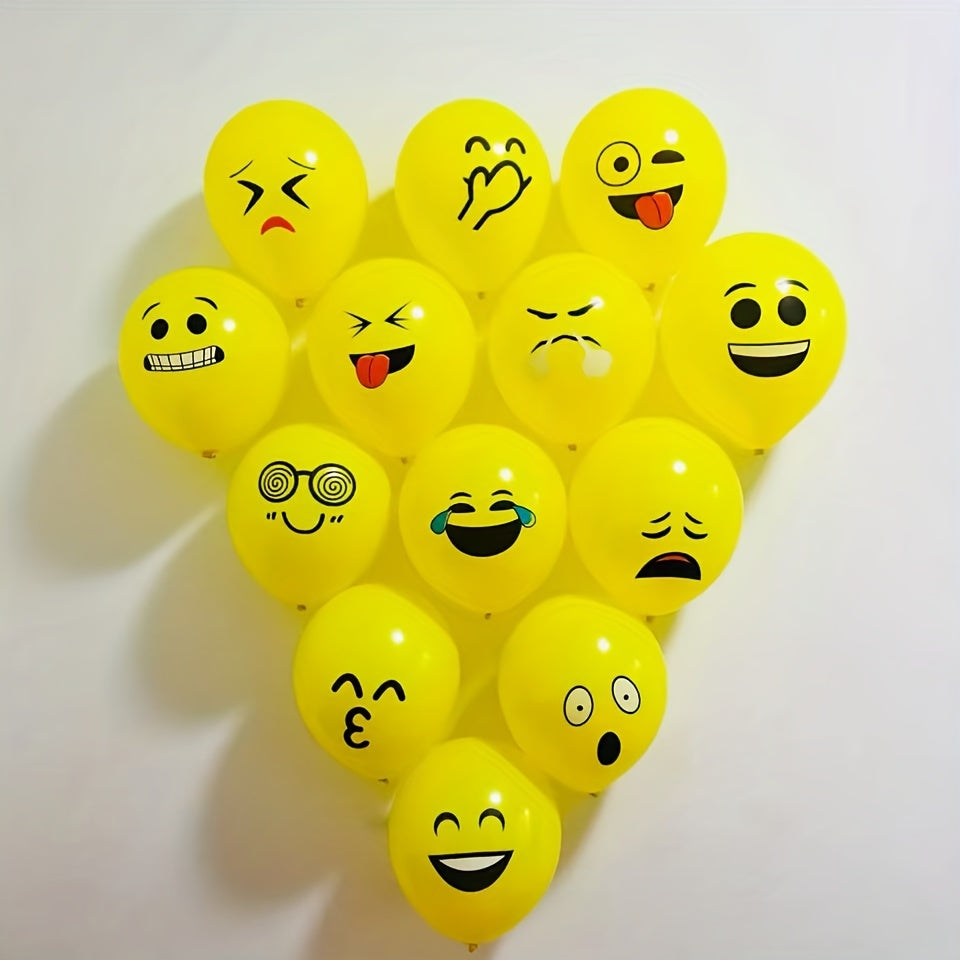 10pcs Funny Expression Cartoon Balloon 30-48cm 2.8G Decoration Toys