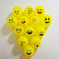 10pcs Funny Expression Cartoon Balloon 30-48cm 2.8G Decoration Toys