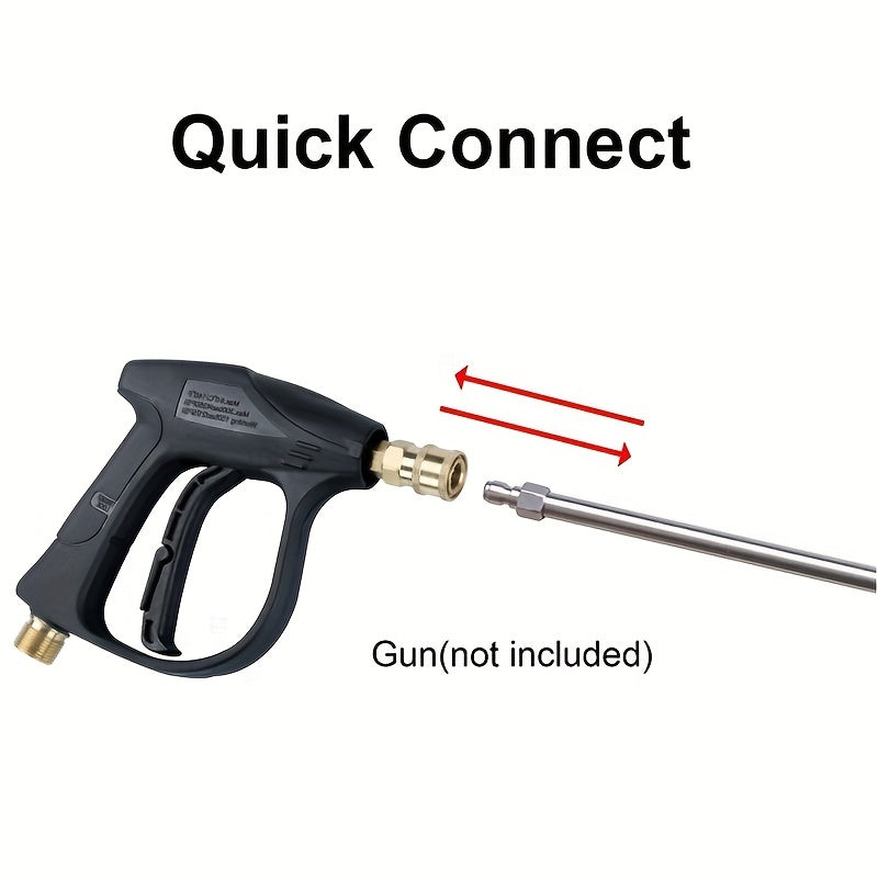 High Pressure Lance Washer Gun Extension Wand 2 54 10 Quick Connect