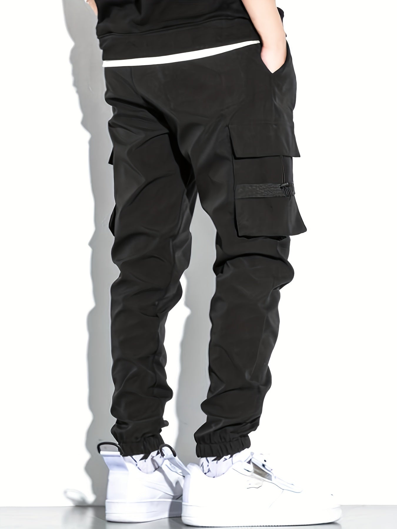 Men's Relaxed Fit Cargo Pants With Pockets Loose Overalls