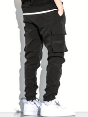 Men's Relaxed Fit Cargo Pants With Pockets Loose Overalls