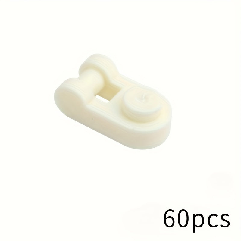 60pcs Building Blocks 1x1 U Clip 6019 Handle Closed Ends Technical Parts