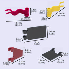 20pcs Mini Building Blocks Pillbox Flag DIY Toys Mixed Colors