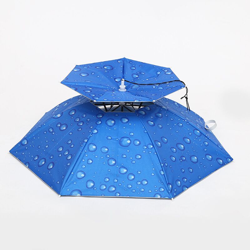 Foldable Fishing Umbrella Hat Anti Rain Sun Protection