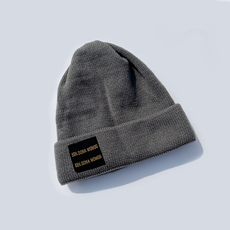 Women's Thickened Winter Beanie Hat Warm Plush Soft Wool Hat Cold Proof Knitted