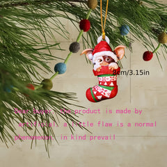 Christmas Socks Dog Dragon Decoration Pendant x3 x5