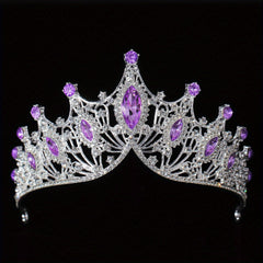 Bridal Rhinestone Crystal Crown Queen Tiara Head Jewelry