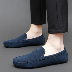 Women's Solid Flat Loafers Comfortable Non slip Round Toe Shoes