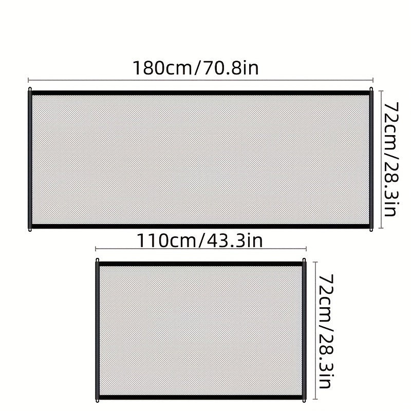 Retractable Mesh Pet Gate for Stairway Doorway Hallway Easy Install
