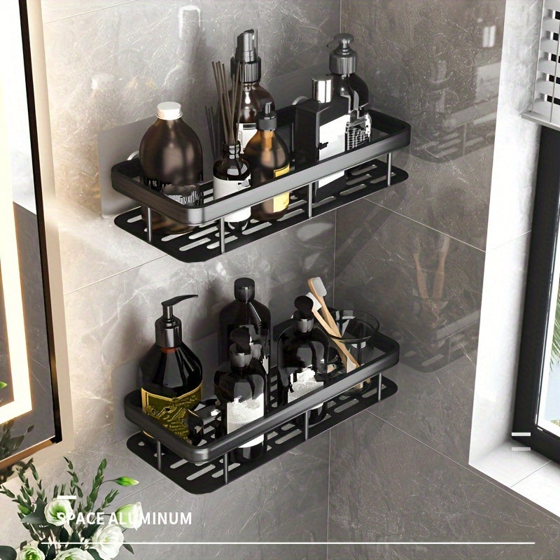 Suction Cup Toilet Washroom Storage Rack Wall Mounted