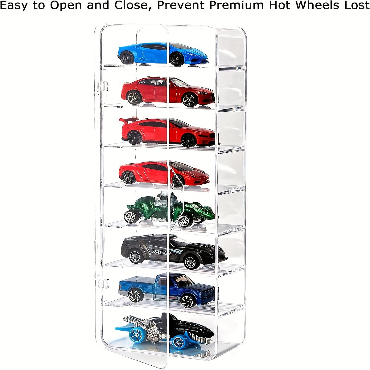 Hot Wheels Acrylic Display Case 8 Slots 2 Pack